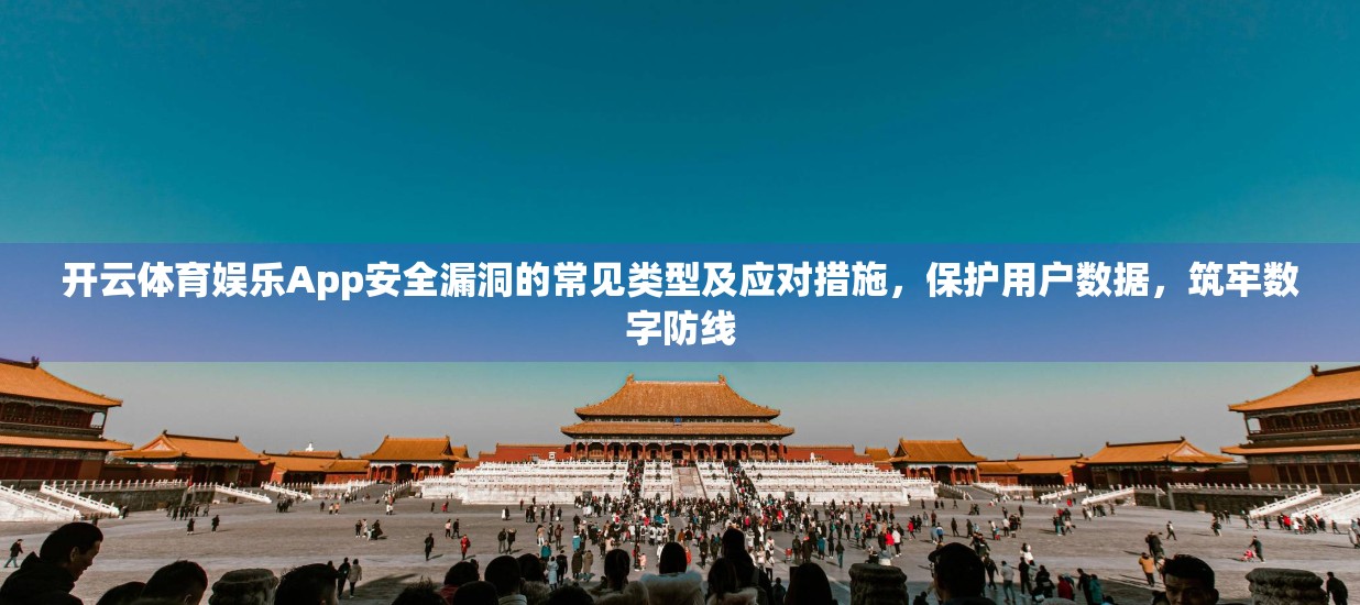 开云体育娱乐App安全漏洞的常见类型及应对措施，保护用户数据，筑牢数字防线