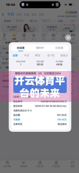 开云体育平台的未来之路，从赛事直播到全球生态的跃迁潜力