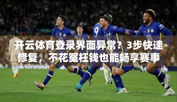 开云体育登录界面异常？3步快速修复，不花冤枉钱也能畅享赛事！