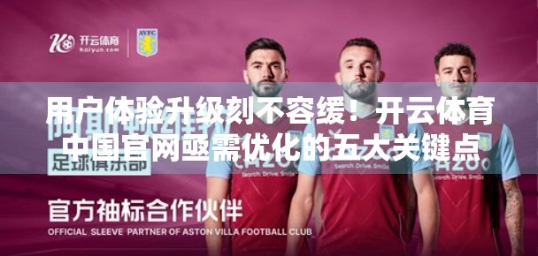 用户体验升级刻不容缓！开云体育中国官网亟需优化的五大关键点