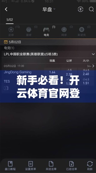 新手必看！开云体育官网登录全流程详解，手把手教你轻松入门！