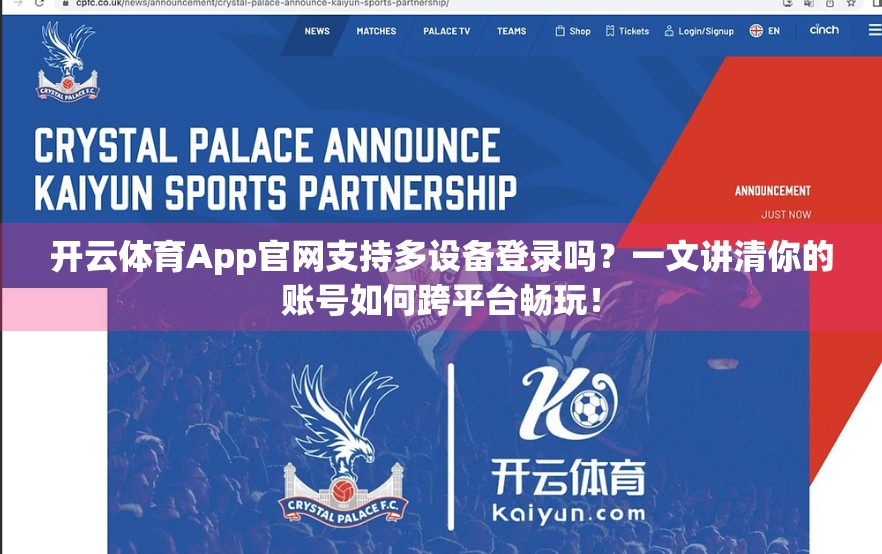 开云体育App官网支持多设备登录吗？一文讲清你的账号如何跨平台畅玩！