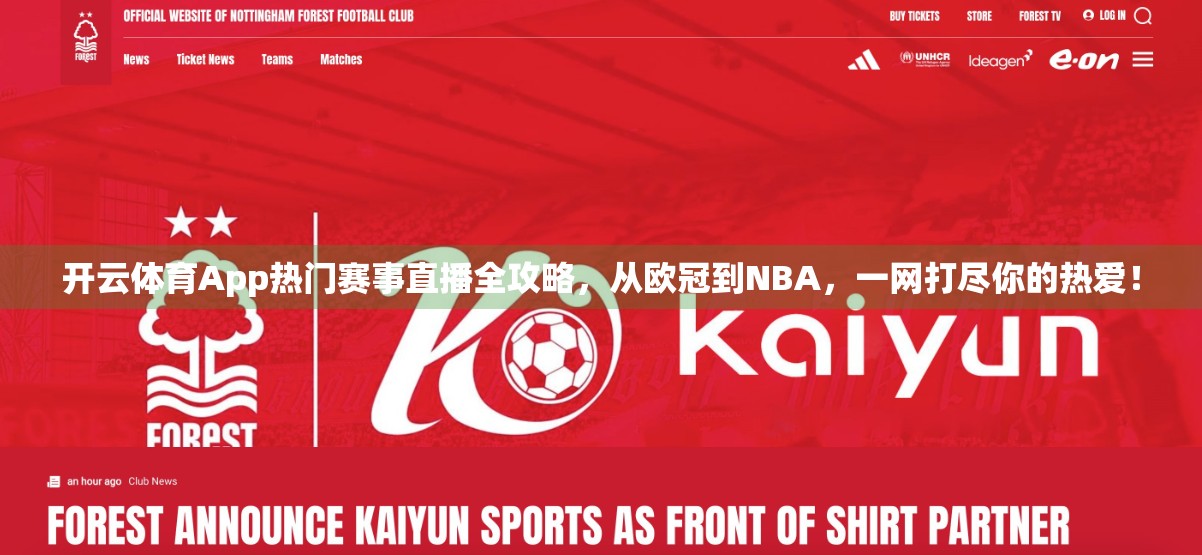 开云体育App热门赛事直播全攻略，从欧冠到NBA，一网打尽你的热爱！